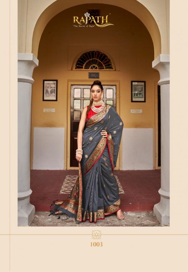 Rajpath Rivaaz Silk Designer Exclusive Weaving Saree collection